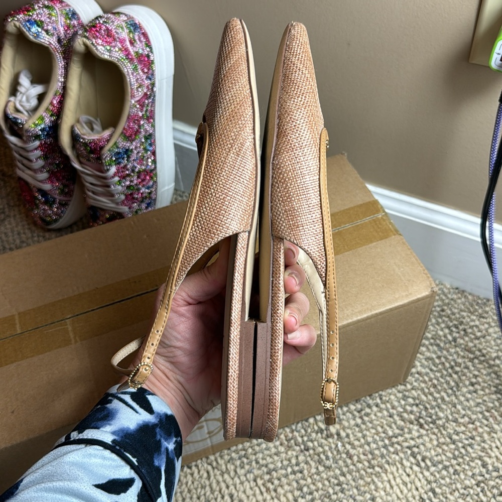 Sam Edelman Tan Slingback Flats - Picture 8 of 16